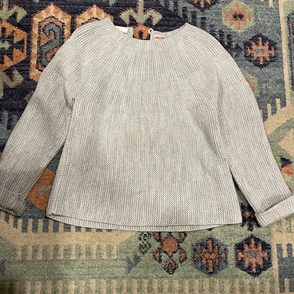 ZARA Powder blue Gender neutral knitted sweater